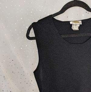 TALBOTS BLACK SWEATER VEST